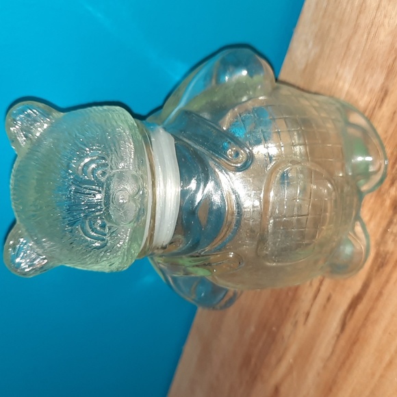 Vintage Glass Bear Lidded Jar/Canister - Picture 4 of 9